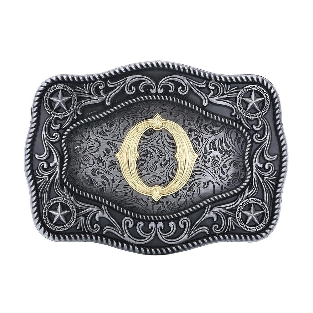8255 Initial Belt Buckle Western Cowboy Texas Belt Buckles with Letter